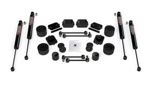 1365250 – JL 4dr Sport/Sahara: 2.5" Performance Spacer Lift Kit & 9550 VSS Twin-Tube