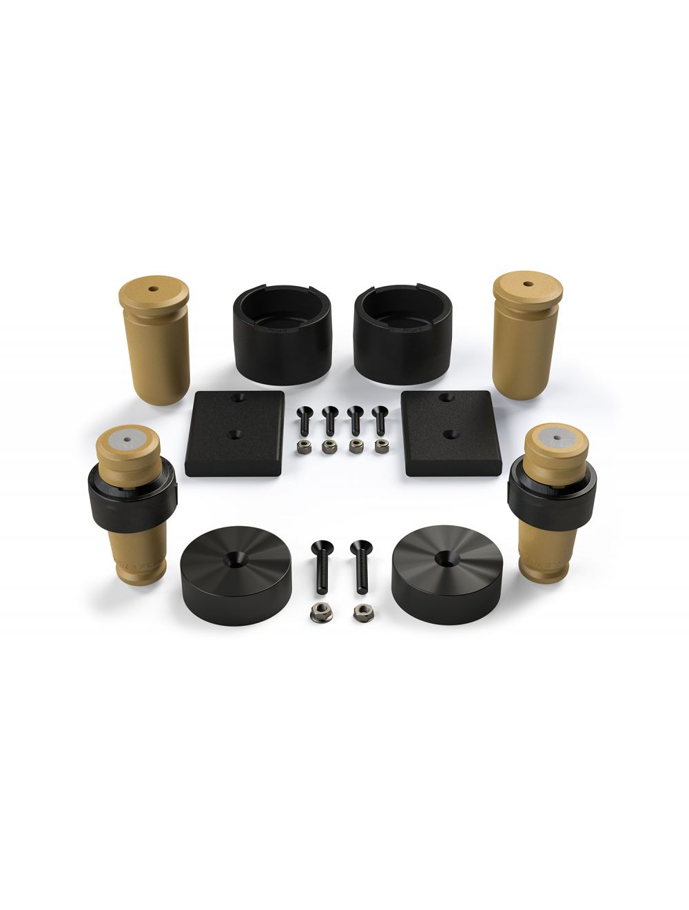 TeraFlex 1958252 JK Rear Bump stop Kit For 2.5 Lift with Extended Microcellular Foam and Axle Pad 1 Pack 